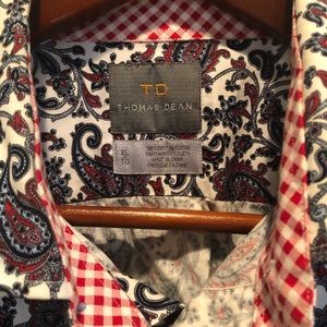 Thomas Dean Paisley Shirt